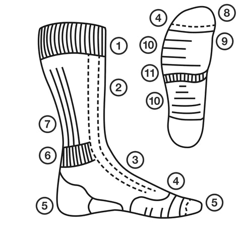 Large on sale ladies socks